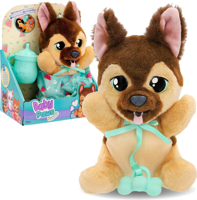 Afbeelding laden in galerijviewer, Imc toys baby paws yummy german shephard interactieve knuffel

