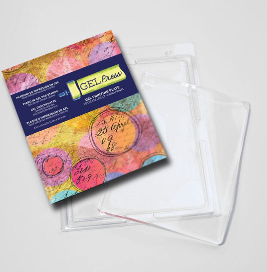 Gel press printing plaat - rechthoek 20.3x25.4cm
