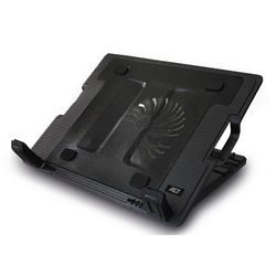 Act laptopstandaard ac8110 zwart aluminium, kunststof
