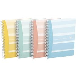 Notitieboek oxford 400154311 a5 multikleur pak 6 stuks