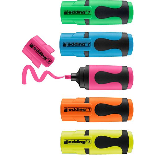 Mini tekstmarker kleurenassortiment pk5
