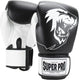 Super pro combat gear undisputed bokszakhandschoenen leder zwart wit extra large