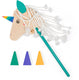 Bs toys houten eenhoorn stokpaard