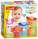 Quercetti bouwset momy soft dieren - 12 zachte blokken voor baby's.