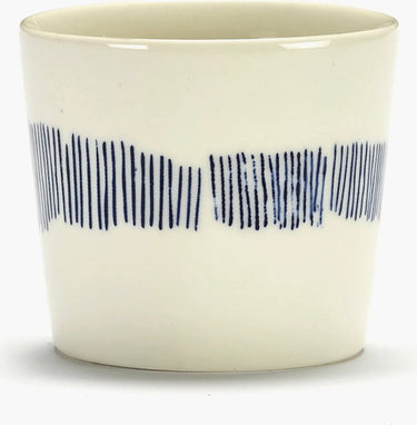 Serax - ottolenghi feast - espressokop - wit blauw - 7 ø - 4 stuks
