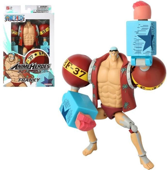Bandai – anime heroes one piece – franky – manga figuur 17 cm – gelede franky figuur – officiële one piece licentie – collectie – kinderspeelgoed 4 jaar en + – 36938