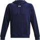 Under armour ua rival fleece hoodie heren sporttrui - navy - wit