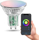 Calex smart led lamp - gu10 - wifi kleurlamp - slimme verlichting - dimbaar - rgb en warm wit licht - 4.9w