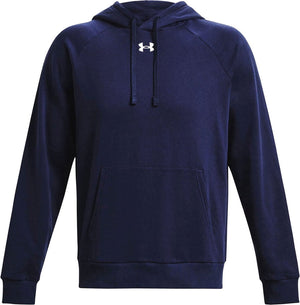 Under armour ua rival fleece hoodie heren sporttrui - navy - wit
