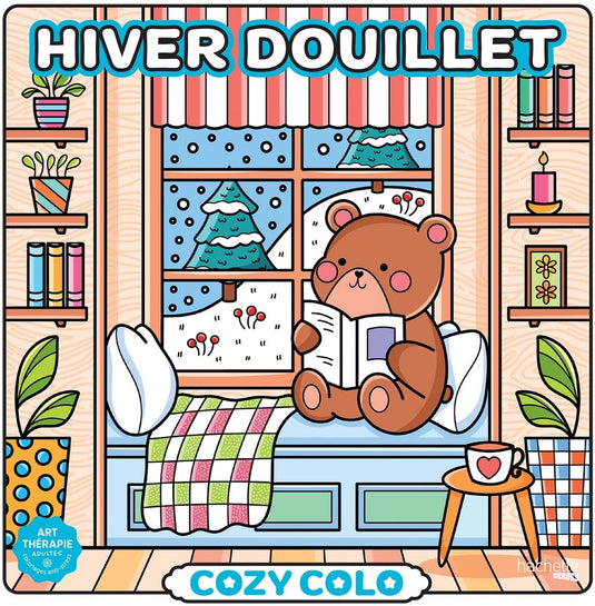 Hachette heroes atelier créatif autres licences cozy colo hiver douillet - hachette - kleurboek voor volwassenen