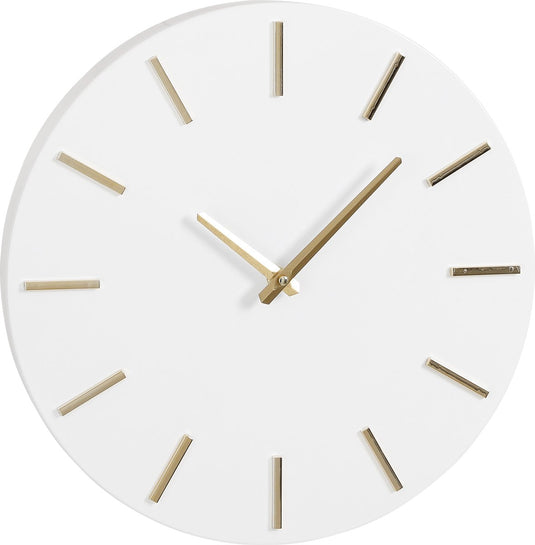 Mica decorations - brixen wandklok - ø36 cm - wit