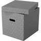 Esselte opbergdoos 628289 cube large 36 l grijs