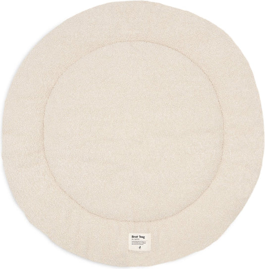 Jollein boxkleed - 95cm - rond - speelkleed baby - boucle - naturel