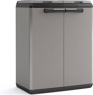 Keter split basic recycling system - 68x39x85 cm - donker grijs zwart