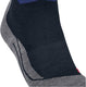 Falke tk2 anti-blaar dik wol functioneel materiaal wandelsokken heren blauw - maat 42-43