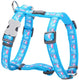 Merkloos sans marque hondentuigje red dingo style flamingo 45-66 cm turkoois 36-59 cm