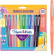 Paper mate flair-viltstiften | medium punt (0,7 mm) | diverse tropische-vakantiekleuren | 12 stuks
