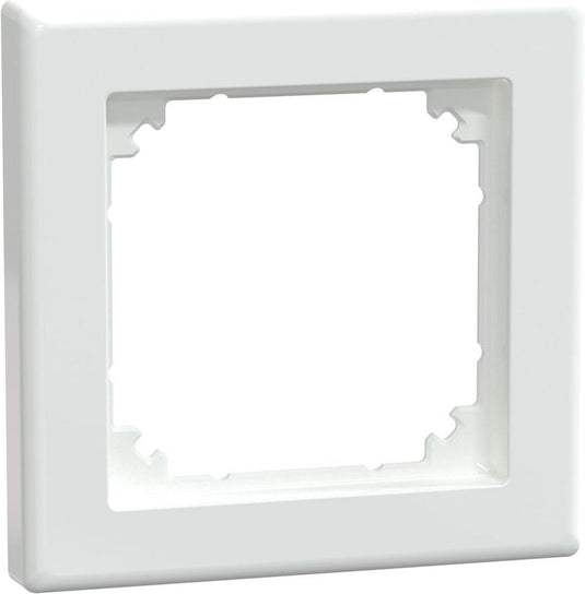 Schneider electric afdekraam - m-smart - 1-voudig - actief wit