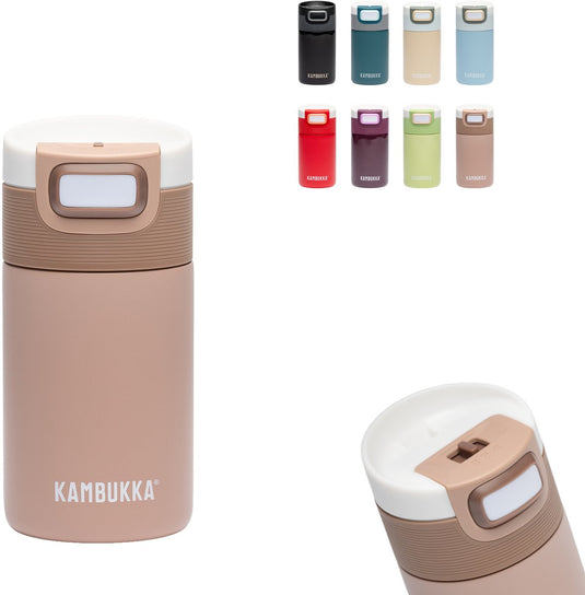 Kambukka etna thermosbeker 300 ml - koffiebeker to go - makkelijk reinigen - lekvrije koffiebeker - theebeker - travel mug - cinnamon charm