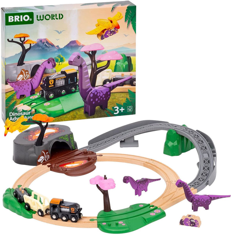 Chargez l'image dans la visionneuse de la galerie, Brio treinbaan avonturenset - dinosaurus - 21-delig
