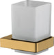 Plieger altea glashouder – bekerhouder badkamer - wandmontage – geborsteld goud