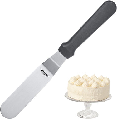 Westmark professioneel paletmes, gebogen, flexibel, lemmet: 3 x 10 cm, lengte: 25 cm, roestvrij staal kunststof, master line, zwart zilver, 31252270