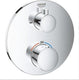 Grohe grohtherm thermostatische inbouw douchekraan - douche bad omstelling - chroom