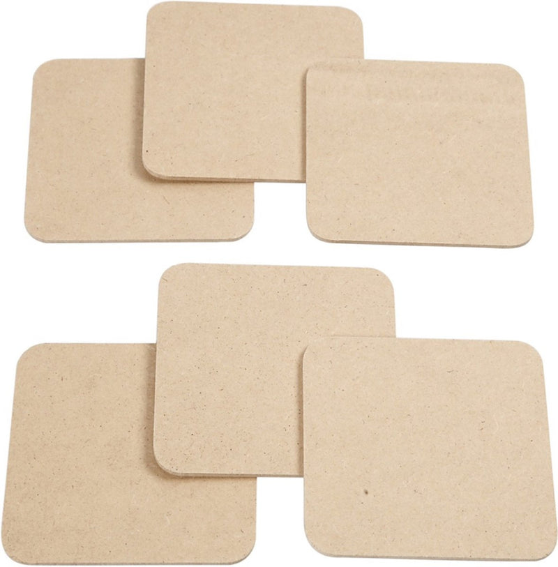 Afbeelding laden in galerijviewer, Creativ company onderzetters mdf 10x10cm, 50st.
