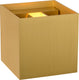 Lucide xio - wandlamp - led dimbaar - g9 - 1x4w 2700k - verstelbare stralingshoek - mat goud messing