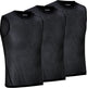 Gripgrab - ultralight 3pack mesh mouwloos base layer zomer fiets ondershirt polygiene zweethemd - zwart - heren - maat s