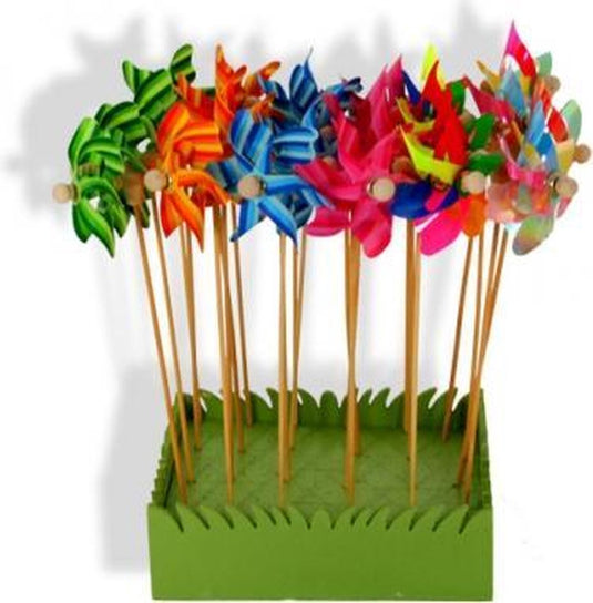 Small foot - windmolen met houten stok 28cm, 24st.