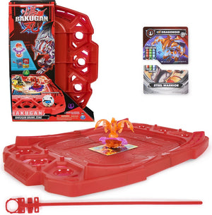Bakugan - brawl zone compacte speelset met special attack dragonoid-actiefiguur en ruilkaarten - reisformaat