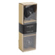 Countryfield drijfkaars bloem rosi m zwart 6cm set van 3