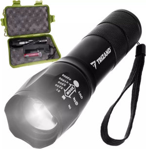 Trizand cree led t6 zaklamp: oplaadbaar en waterdicht voor elk avontuur
