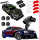 Overmax x-overslide – bestuurbare auto 2in1: drift race – 20 km h – 2 snelheidsstanden – 2 batterijen – 40min speeltijd – 2 carrosserieën – 2 wielensets – led onderverlichting – obstakelset – gecodeerde besturing – rc auto
