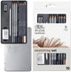 Winsor newton 0490010 studio collection grafiet- houtskoolpotloden set 10-delig – schets- en tekenpotloden met accessoires