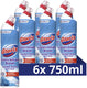 Glorix - toiletreiniger zonder bleek - ocean- 6 flessen x 750 ml - voordeelverpakking