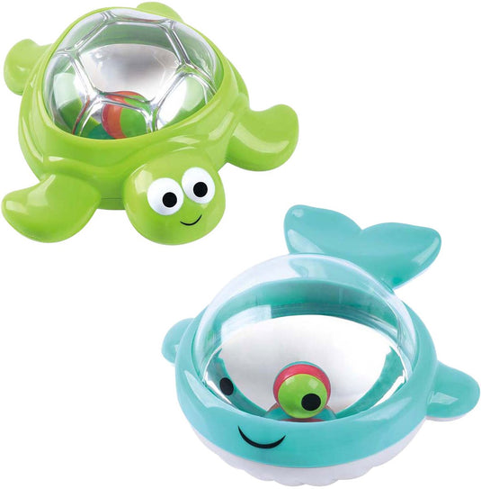 Playgo badspeelgoed tub twinklers - walvis en schildpad - 2st.