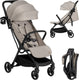 Lionelo agia buggy – lichtgewicht 7,3 kg – compacte inklapbaar – ligstand en grote zitting – wielen met vering – bekerhouder – kinderwagen vanaf 6 maanden tot 22 kg – plooibuggy - reisbuggy wandelwagen - kinderbuggy