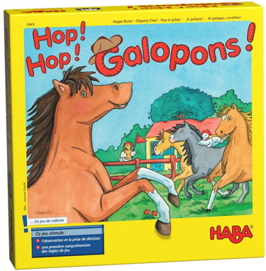 Haba speelgoed | wooden toys - !!! jeu - hop! hop! galopons! (frans) = duits 4321 - n