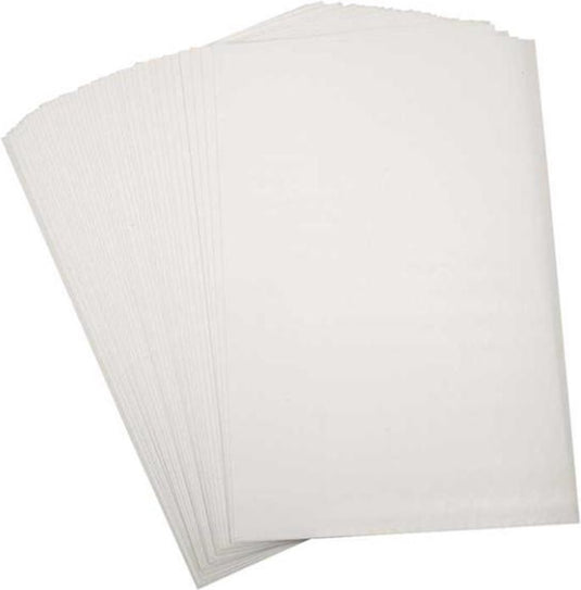 Creativ company vellen krimpfolie mat wit 20x30, 10st.