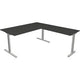 Bureau kerkmann 11023013 form 2 antraciet, zilver