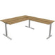 Bureau kerkmann 11023055 form 2 zilver, eik