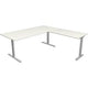 Bureau kerkmann 11023110 form 2 wit, zilver