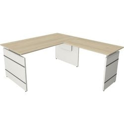 Zit-sta-bureau kerkmann 11465250 hoekbureau esdoorn