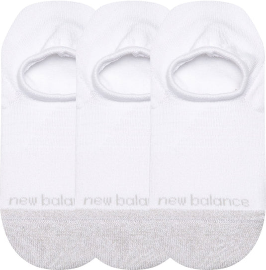 New balance active invisible no show socks unisex sportsokken - white