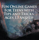 Children's game books - fun online games for teens with tips and tricks: ages 13 and up