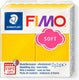Fimo soft 8020 - ovenhardende boetseerklei - standaard blokje 57g - zonnegeel