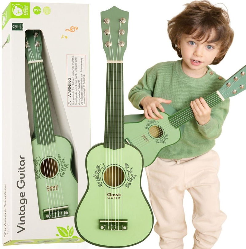 ギャラリービューアに画像をロードする, Lobbes speelgoed bv klassieke wereld houten gitaar voor kinderen vintage muziekinstrument 3+ - uni
