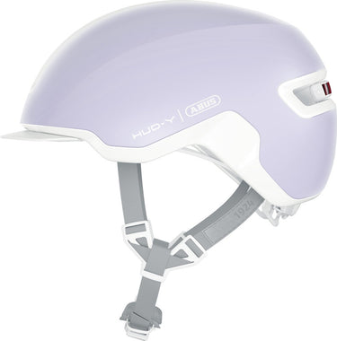 Abus fietshelm hud-y pure lavender l - 57-61 cm - paars - geschikt voor gebruik op elektrische fietsen - stadsfietsen - 330 g